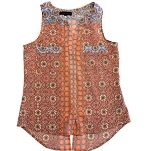 Sanctuary Women's Sleeveless Tank Top Boho Print Size Small